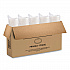 Plastic Lids for Foam Containers, Flat, Vented, Fits 24 oz to 32 oz, Translucent, 100/Pack, 5 Packs/Carton (48JL)