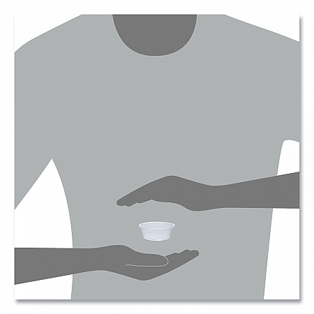 Conex Complements Portion/Medicine Cups, 1.5 oz, Plastic, Translucent, 125/Bag, 20 Bags/Carton (150PC)