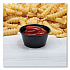 Conex Complements Portion/Medicine Cups, 2 oz, Plastic, Black, 125/Bag, 20 Bags/Carton (200PCBLK)