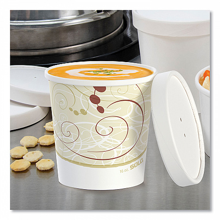 Flexstyle Double Poly Food Combo Packs, 16 oz, Symphony, Paper, 25 Combos/Sleeve, 10 Sleeves/Carton (KHB16ASYM)