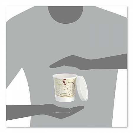 Flexstyle Double Poly Food Combo Packs, 16 oz, Symphony, Paper, 25 Combos/Sleeve, 10 Sleeves/Carton (KHB16ASYM)