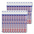 Paper Hot Drink Cups in Bistro Design, 10 oz, Maroon, 50/Pack (370SIPK)
