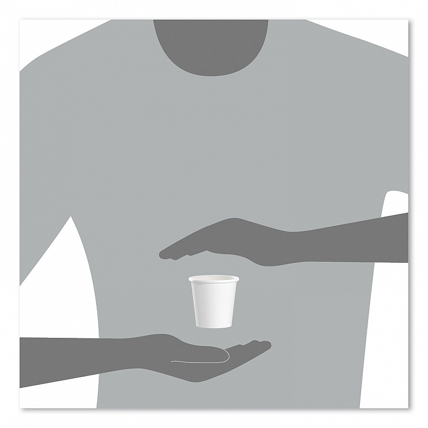 Single-Sided Poly Paper Hot Cups, 4 oz, White, 50 Bag, 20 Bags/Carton (374W2050)