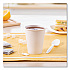 Single-Sided Poly Paper Hot Cups, 8 oz, White, 50/Bag, 20 Bags/Carton (378W2050)