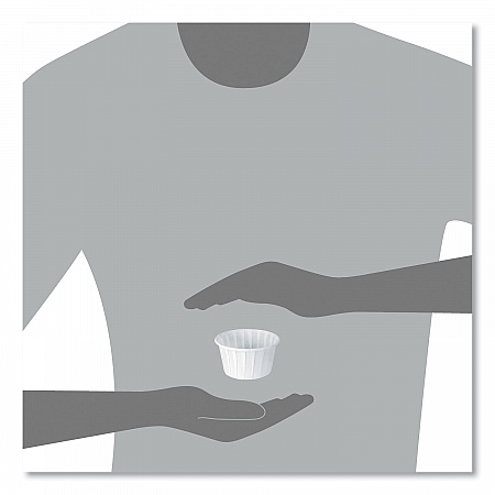 Paper Portion Cups, ProPlanet Seal, 4 oz, White, 250/Bag, 20 Bags/Carton (400)