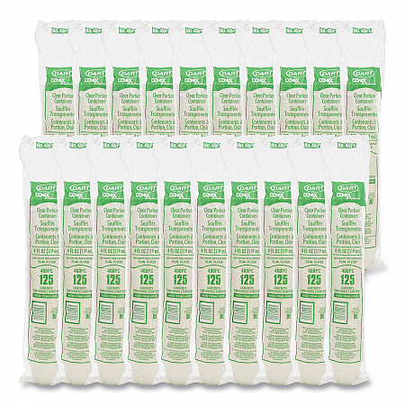 Conex Complements Portion/Medicine Cups, 4 oz, Plastic, Clear, 125/Bag, 20 Bags/Carton (400PC)