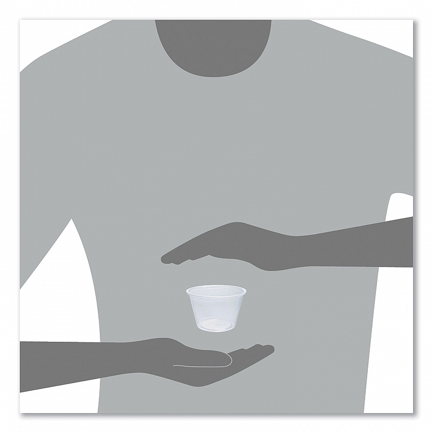 Conex Complements Portion/Medicine Cups, 4 oz, Plastic, Clear, 125/Bag, 20 Bags/Carton (400PC)