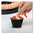 Conex Complements Portion/Medicine Cups, 4 oz, Plastic, Black, 125/Bag, 20 Bags/Carton (400PCBLK)