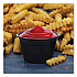 Conex Complements Portion/Medicine Cups, 4 oz, Plastic, Black, 125/Bag, 20 Bags/Carton (400PCBLK)