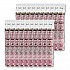 Paper Hot Drink Cups in Bistro Design, 12 oz, Maroon, 50/Pack (412SINPK)