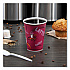 Paper Hot Drink Cups in Bistro Design, 12 oz, Maroon, 50/Pack (412SINPK)