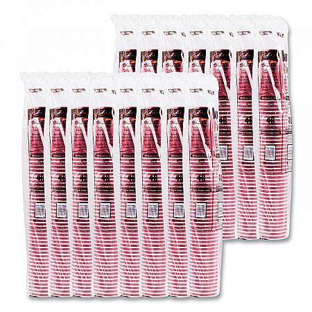 Single-Sided Poly Paper Hot Cups, 20 oz, Bistro Design, 600/Carton (420SI)