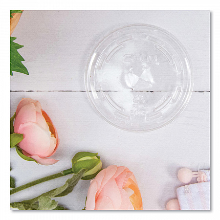 Plastic Cold Cup Lids, Fits 9 oz to 10 oz Cold Cups, Clear, 1,000/Carton (610TS)