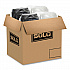 OctaView Hinged-Lid Hot Food Containers, 31 oz, 9.55 x 9.1 x 3, Black/Clear, Plastic, 100/Carton (809011PP94)