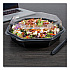 OctaView Hinged-Lid Cold Food Containers, 42 oz, 9.57