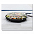 OctaView Hinged-Lid Cold Food Containers, 9.2 x 9.6 x 2, Black/Clear, Plastic, 100/Carton (864057AP94)