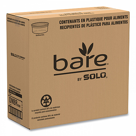 Bare Eco-Forward RPET Deli Containers, ProPlanet Seal, 8 oz, 4.6