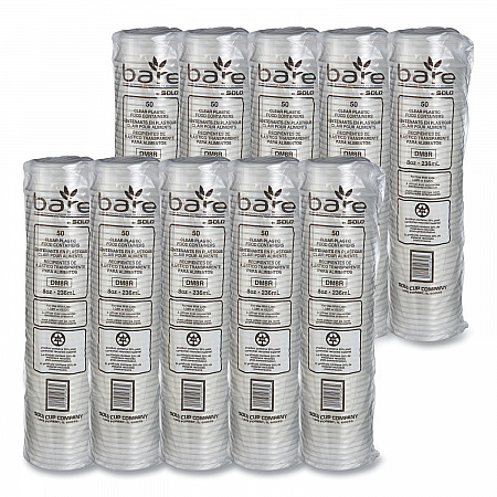 Bare Eco-Forward RPET Deli Containers, ProPlanet Seal, 8 oz, 4.6
