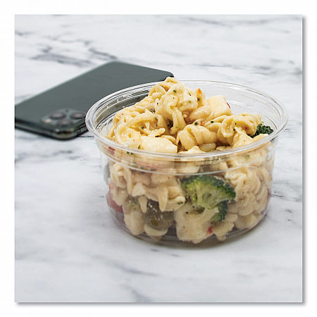 Bare Eco-Forward RPET Deli Containers, ProPlanet Seal, 12 oz, Clear, Plastic, 50/Pack, 10/Carton (DM12R)