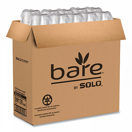 Bare Eco-Forward RPET Deli Containers, ProPlanet Seal, 12 oz, Clear, Plastic, 50/Pack, 10/Carton (DM12R)