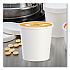 Flexstyle Double Poly Paper Containers, 16 oz, White, Paper, 25/Pack, 20 Packs/Carton (H4165U)