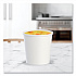Flexstyle Double Poly Paper Containers, 16 oz, White, Paper, 25/Pack, 20 Packs/Carton (H4165U)