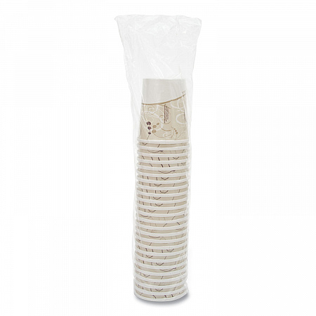 Flexstyle Double Poly Paper Containers, 32 oz, Symphony Design, Paper, 25/Pack, 20 Packs/Carton (H4325SYM)
