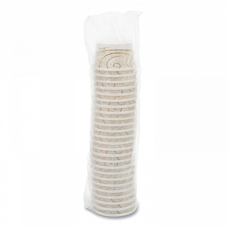 Flexstyle Double Poly Paper Containers, 8 oz, Symphony Design, Paper, 25/Pack, 20 Packs/Carton (HS4085SYM)