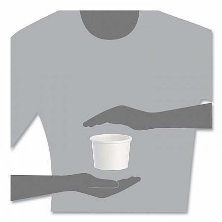 Flexstyle Double Poly Paper Containers, 12 oz, 3.6