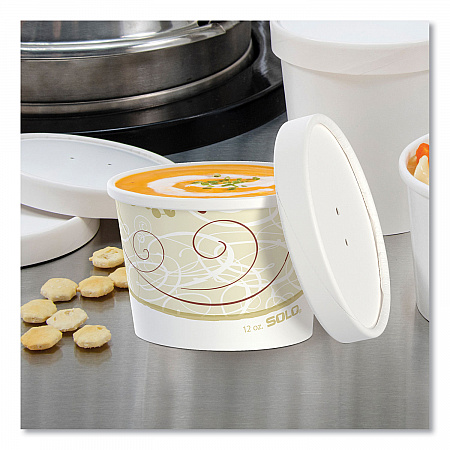 Flexstyle Double Poly Food Combo Packs, 12 oz, Symphony, Paper, 250/Carton (KHSB12ASYM)