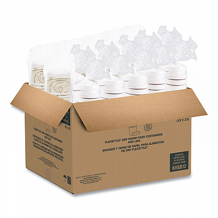 Flexstyle Double Poly Food Combo Packs, 12 oz, Symphony, Paper, 250/Carton (KHSB12ASYM)