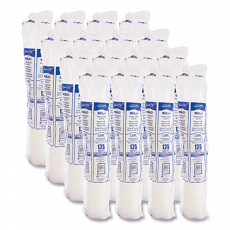 Polystyrene Plastic Flat Straw-Slot Cold Cup Lids, Fits 12 oz to 24 oz Cold Cups, Plastic, Translucent, 125/Pack, 16 Packs/CT (L16BL)