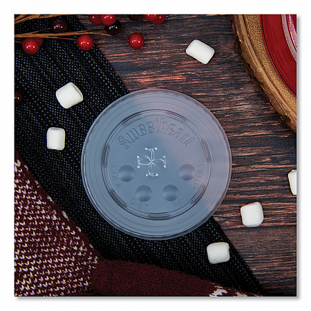 Polystyrene Plastic Flat Straw-Slot Cold Cup Lids, Fits 12 oz to 24 oz Cold Cups, Plastic, Translucent, 125/Pack, 16 Packs/CT (L16BL)