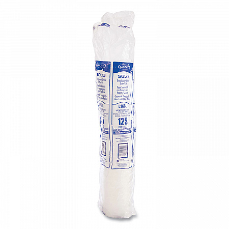 Polystyrene Plastic Flat Straw-Slot Cold Cup Lids, Fits 12 oz to 24 oz Cold Cups, Plastic, Translucent, 125/Pack, 16 Packs/CT (L16BL)