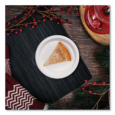 Bare Eco-Forward Clay-Coated Paper Plate, ProPlanet Seal, Mediumweight, 6