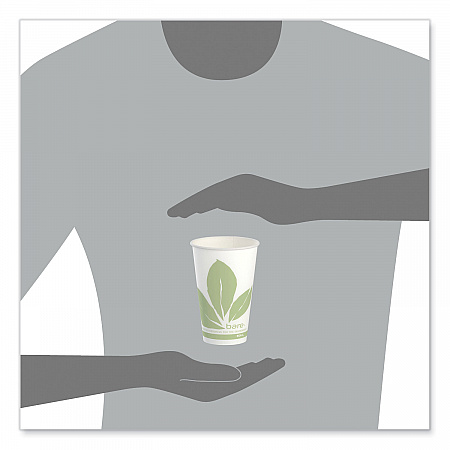 Bare Eco-Forward Paper Cold Cups, ProPlanet Seal, 12 oz, Green/White, 100/Sleeve, 20 Sleeves/Carton (R12BBJD110CT)