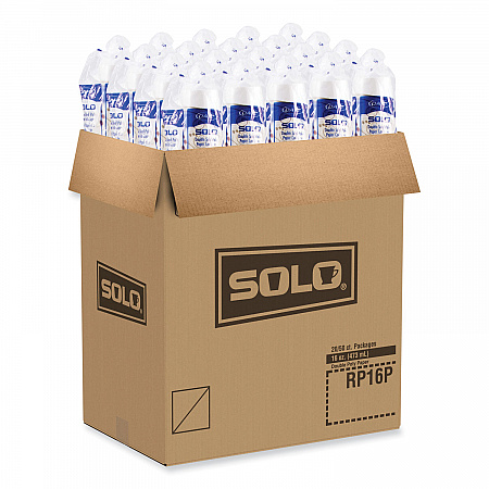 Double Sided Poly (DSP) Paper Cold Cups, 16 oz, Beige/White/Red, 50/Sleeve, 20 Sleeves/Carton (RP16PSYM)
