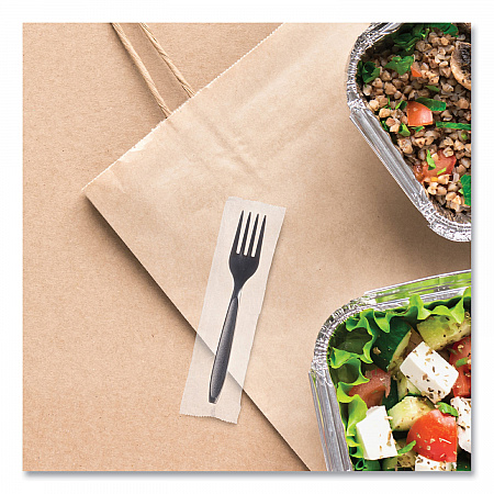 Reliance Mediumweight Cutlery, Fork, Plastic, Black, 1,000/Carton (RSK10004)