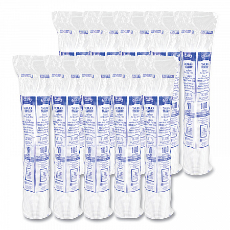 Traveler Cappuccino Style Dome Lid, Fits 10 oz Hot Cups, Plastic, White, 100/Pack, 10 Packs/Carton (TL31R2)