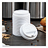 Traveler Cappuccino Style Dome Lid, Fits 10 oz Hot Cups, Plastic, White, 100/Pack, 10 Packs/Carton (TL31R2)