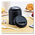 Traveler Cappuccino Style Dome Lid, Fits 10 oz to 24 oz Hot Cups, Plastic, Black, 100/Sleeve, 10 Sleeves/Carton (TLB316)