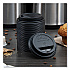 Traveler Cappuccino Style Dome Lid, Fits 10 oz to 24 oz Hot Cups, Plastic, Black, 100/Sleeve, 10 Sleeves/Carton (TLB316)