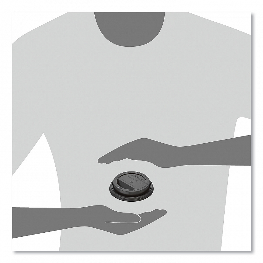 Traveler Cappuccino Style Dome Lid, Fits 10 oz to 24 oz Hot Cups, Plastic, Black, 100/Sleeve, 10 Sleeves/Carton (TLB316)