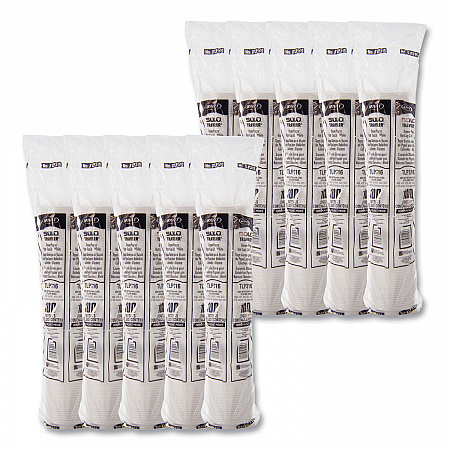 Traveler Cappuccino Style Dome Lid, Fits 10 oz to 24 oz Hot Cups, Plastic, White, 100/Pack, 10 Packs/Carton (TLP316)
