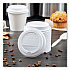 Traveler Cappuccino Style Dome Lid, Fits 10 oz to 24 oz Hot Cups, Plastic, White, 100/Pack, 10 Packs/Carton (TLP316)