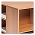 Flexible Multi-Functional Cart for Office Storage, Wood, 6 Shelves, 20.79 x 23.31 x 29.45, Beech (311347)