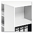 Flexible Multi-Functional Cart for Office Storage, Wood, 6 Shelves, 20.79 x 23.31 x 29.45, White (311302)