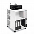Flexible Multi-Functional Cart for Office Storage, Wood, 6 Shelves, 20.79 x 23.31 x 29.45, White (311302)