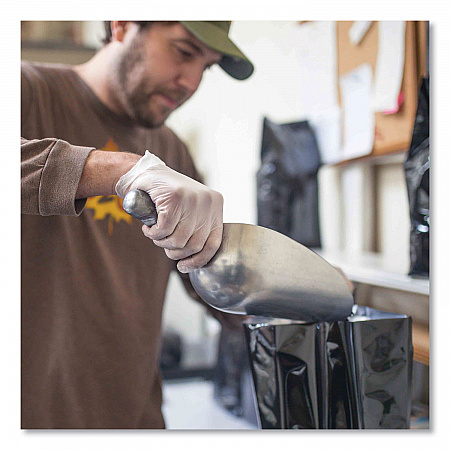 Industrial Vinyl Gloves, Powder-Free, Large, 3 mil Thick, 9.5