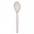 EcoSense Renewable Plant Starch Cutlery, Spoon, Plastic, Cream, 50/Pack, 20 Packs/Carton (EPS003)